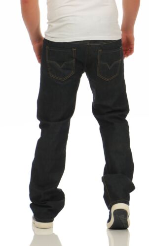 Diesel Herren Jeans Larkee 008Z8 Tiefdunkelblau 100% Baumwolle Made in Italy Neu